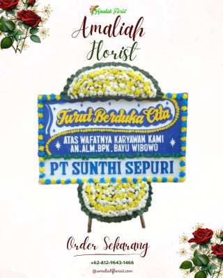 Papan Bunga Duka di Telen